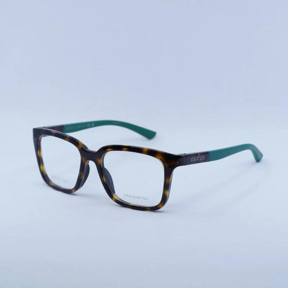 Gucci GG1738O 003 Eyeglasses Havana/Green Frame - Lowest Price!